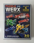 Puzzle Werx Racers 3D Set Of 6 Open Box Contents New Sealed 2008 Hobbico. Fixed Price $6.98.