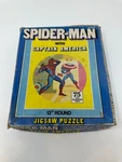 Vintage Spider-man With Captain America Puzzle 12" Round Jigsaw Hg 1974. Fixed Price $12.00.