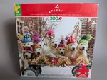 Ceaco Avanti 300 Oversized Mpiece Jigsaw Puzzle Puppies Wagon Winter Dogs. Fixed Price $12.99.
