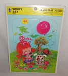 Vtg Windy Day Rainbow Works 1974 Tray Puzzle U.s.a. Ages 3-7 Dog Cat Bug 75909-4. Fixed Price $15.04.