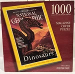 National Geographic Dinosaurs 1000 Piece Puzzle Sealed Magazine Cover Poster Sz. Fixed Price $8.95.