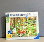 Ravensburger "at The Dog Park" Puzzle 500 Piece Large Format New & Sealed. Fixed Price $20.00.