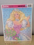Vintage 1990 Barbie Princess Frame-tray Puzzle By Golden 4552B-13 Usa Western Co. Fixed Price $25.00.