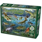 Hooked On Fishing Jigsaw Puzzle 1000 Pc Nib Cobble Hill Made America. Fixed Price $26.95.