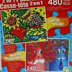 Jigsaw Puzzle 480 Piece Sunflowers Funny Pots Very Challenging 11X9 Lpf 2. Fixed Price $8.99.