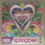 Paper Hearts 1000 Piece Jigsaw Puzzle Springbok New *read Description. Fixed Price $29.99.