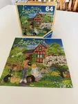 Ravensburger 64 Piece Vintage 1986 Puzzle Children, Garden, Springtime, Bunnies. Fixed Price $15.00.