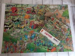 Jan Van Haasteren Jigsaw Puzzle 1000 Pc Crowd Pleasers Ceaco Farm Visit Complete. Fixed Price $35.00.