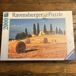 New & Sealed! Ravensburger 2000 Pieces Rare Jigsaw Puzzle Tuscany Landscape. Fixed Price $26.95.
