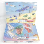 Vtg G.i. Joe Mural Puzzle Lot (2) Complete In Box 201 Piece Battle Falcon Cobra. Fixed Price $48.75.