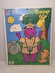 Barney And Friends Safari 25-PIECE Cardboard Puzzle Milton Bradley 1992 4364-2. Fixed Price $8.27.