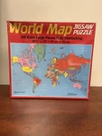 Nos World Map Jigsaw Puzzle Golden Western Publishing 1980S Sealed. Fixed Price $10.99.