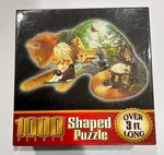 2004 Sure-lox Curious Kitten Cat Shaped 1000 Piece Jigsaw Puzzle New. Fixed Price $19.99.