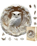 Wooden Puzzles For Adults 3D Paper Carved Owl Jigsaw Large 290 Pcs. Fixed Price $22.00.