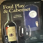 Foul Play & Cabernet 1000-PIECE Mystery Bepuzzled Classics New. Fixed Price $8.00.