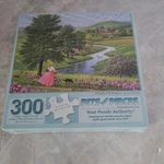 Bits And Pieces 300-PIECE Large Jigsaw Puzzle Artwork By John Sloan. Fixed Price $15.00.