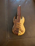 Guitar Puzzle Handcrafted Movable Pieces 6" Decorative Wooden Box. Fixed Price $22.99.