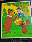 Playskool Wood Tray Puzzle #340-7 Look Boo Picnic Basket 16 Pieces 1980. Fixed Price $25.00.