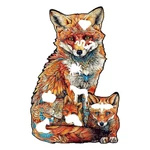 Fox Wooden Jigsaw Puzzle A5 Animals Shapes Family Fun Gift Adults Kids Xmas. Fixed Price $17.00.
