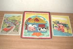 Vintage 1960S Playskool Children's Inlaid Tray Puzzles Lot Of 3. Fixed Price $9.50.