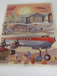 Vintage Playskool Golden Press Airport Puzzle 80-2D 1960'S Free Shipping. Fixed Price $14.50.