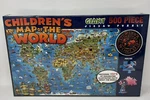 Children's Map Of The World 500 Piece Giant Jig Saw Puzzle 24" X 36" New Sealed. Fixed Price $17.49.