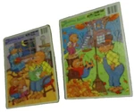 Golden Frame Tray Puzzle Berenstain Bears Scary Story Autumn Lot 1982 Issued. Fixed Price $33.30.