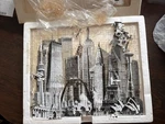 Crystal Lines Puzzles Architectural Fantasy 1992 Vtg 3 Clear Stackable. Fixed Price $12.95.
