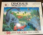 Dinosaur World Jurassic Period 96 Piece Giant Jigsaw Puzzle Vtg 1997 Brand New. Fixed Price $16.00.