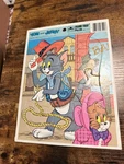 Vintage 1984 Tom & Jerry Golden Frame Tray Puzzle Cowboy. Fixed Price $20.00.