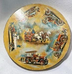 Vintage Springbok Round Antique Fire Engines 20 " Puzzle 500+ Piece. Fixed Price $18.00.