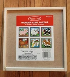 Melissa & Doug Toy Farm Wooden Cube Puzzle 6 Scenes Play 3+ Age Used. Fixed Price $8.00.