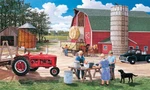 Haymakers Lunch By Ken Zylla - Sunsout 550 Piece Puzzle New. Fixed Price $12.99.