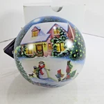 Schmidt Winter Home Puzzle Ball Hanging Christmas Ornament Nib. Fixed Price $14.95.