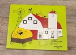 Playskool Farm 360-15 Jigsaw Puzzle Wood Vintage. Fixed Price $9.95.