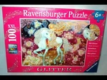 Ravensburger Jigsaw Puzzle Riding Woods Fantasy Horse Fairy Glitter 100 Xxl New. Fixed Price $12.00.