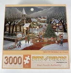 Bits And Pieces 3000 'spirit Of Christmas' Puzzle By Artist H. Hargrove. Fixed Price $40.00.