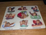Lights, Camera, Interaction! Melissa&doug Wooden Farm Jumbo Knob Puzzle Ages 2-5. Fixed Price $20.00.