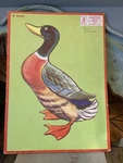 Milton Bradley Mallard Duck Aptitude Tested Puzzle 1955 Made In Usa 14.25"X10". Fixed Price $16.01.