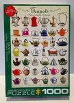 Eurographics Teapots 1000 Pieces Jigsaw Puzzle Made In Usa 19-1/4" X 26-5/8". Fixed Price $9.99.