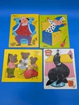 Playskool Wooden Puzzle Lot Of 4 Three Bears King Cole Seal Jac Complete Vintage. Fixed Price $34.99.