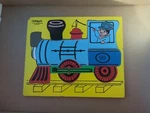 Vintage Playskool 275-34 Locomotive Wooden Puzzle 13 Pieces. Fixed Price $9.99.