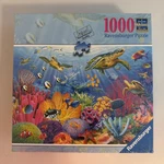 New & Sealed Ravensburger 00577 Blue Underwater World 1000 Pc Jigsaw Puzzle. Fixed Price $18.00.