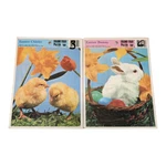 Vintage Whitman Frame-tray Puzzle Easter Bunny & Chicks 8" X 11" #4513A 4513B 33. Fixed Price $18.04.