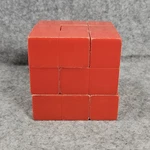Vintage 1969 Soma Cube Puzzle Parker Brothers Games Red. Fixed Price $21.00.