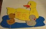 Vintage Playskool Wood Puzzle Toy Ducks 175-2 Usa 10 Replacement Pieces No Tray. Fixed Price $9.99.