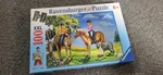 Classic Ravensburger Outing On Horseback 100 Xxl-piece Puzzle. Fixed Price $11.58.