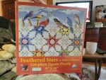 Sunsout Feathered Stars By Rebecca Barker 500 Pc Puzzle 18" X 24" Complete. Fixed Price $8.99.