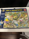 Jan Van Haasteren 1000 Piece Jigsaw Puzzle - Camping The Forest #19086 Jumbo. Fixed Price $22.00.
