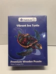 Vibrant Turtle Wooden Jigsaw Large A3 - Puzzlesup Sealed. Fixed Price $9.99.
